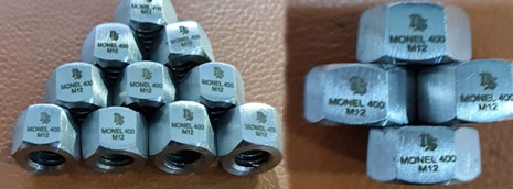Polished Monel 500 Fasteners, Length : M02 to M33