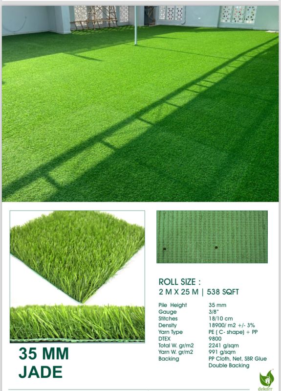 35 Mm Jade Artificial Grass