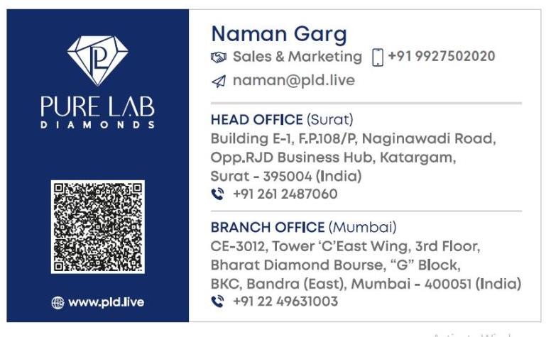IGI lab grown diamond, Certification : GIA