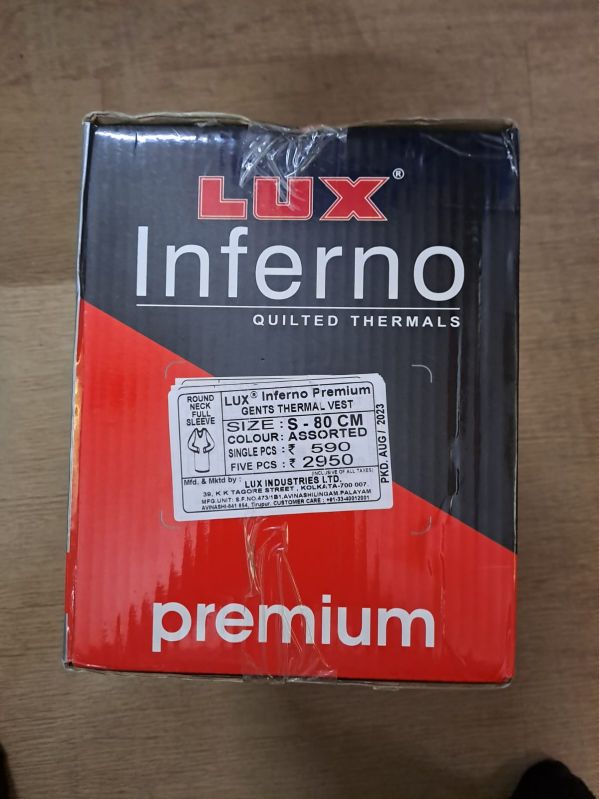 LUX INFERNO Lux Inferno Men Round Neck Premium 85 Men Top Thermal