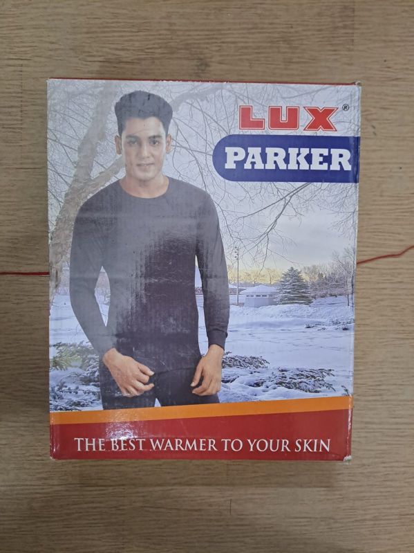 Buy Lux Cottswool Men's Cotton Thermal Set (Black, S- 80CM) at