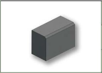 Grey Plain Concrete Bullnose Kerb Stone, For Flooring, Size : Standard