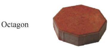 KJS Concrete 4.8 Kg / Piece Octagon Paver, for Construction