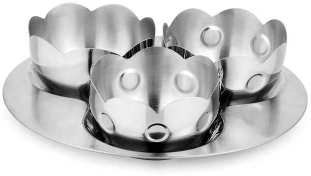 Silver Crown Shape Stainless Steel Bowl, for Home, Size : All Sizes
