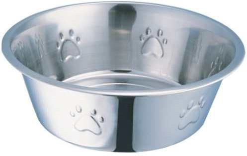 Stainless Steel Regular Pet Feeding Bowl, Packaging Type : Packet