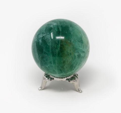 Green Polished Fluorite Crystal Sphere Ball, for Decoration Healing, Size : Free