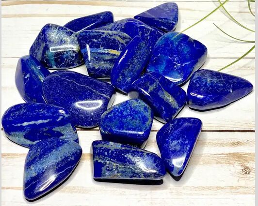 Blue Gemstone Lapis Lazuli Tumble Stone, for Decoration Healing, Size : Customized