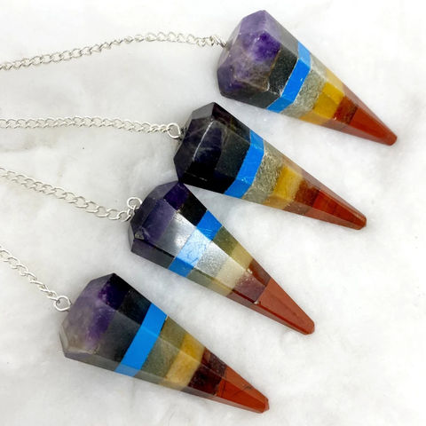 Seven Chakra Gemstone Pendulum