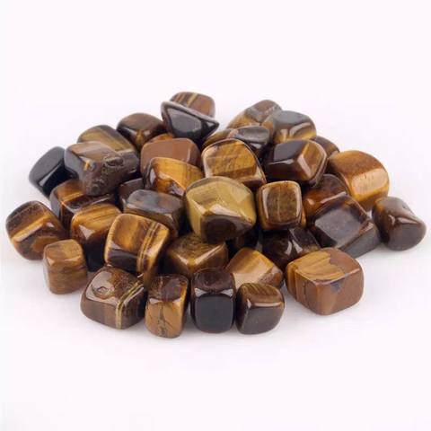 Black Brown Customised Polished Tiger Eye Tumble Stone, for Decoration Healing, Size : Customized