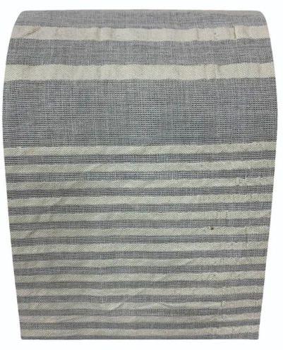 Grey Cotton Dobby Striped Shirting Fabric, Packaging Type : Lump Fold