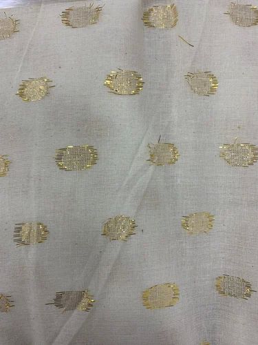 Golden Dotted Cotton Lurex Fabric, Packaging Type : Lump Fold