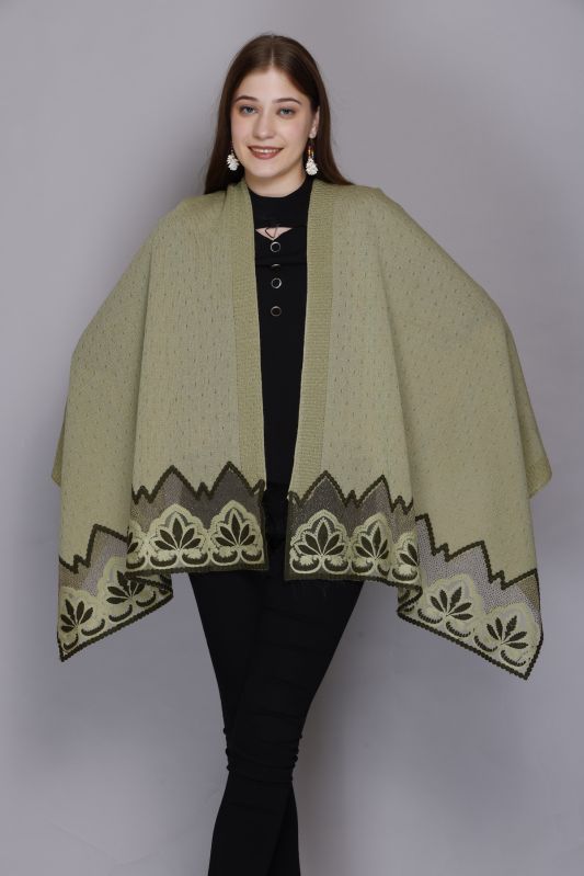 Woolen Ladies Shawls, Size : 40x40 Inches, 70x70 Inches