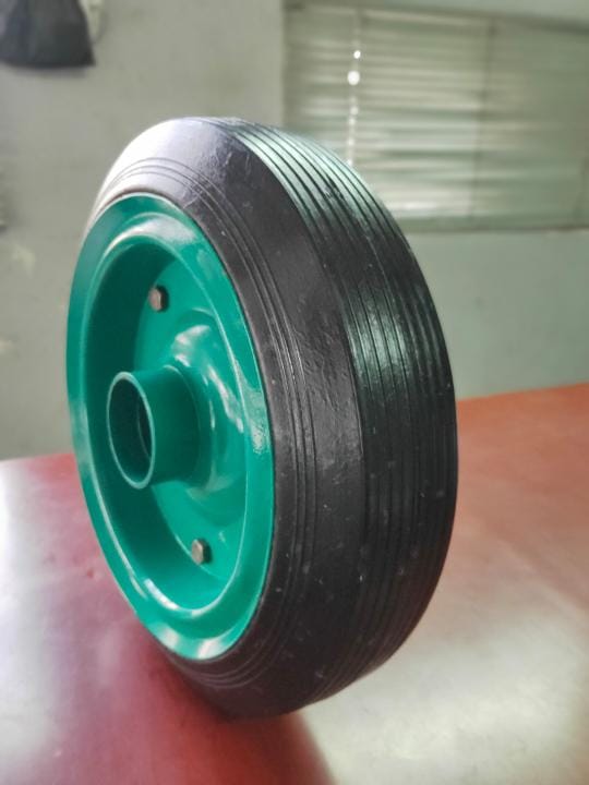 Black Rubber Trolley Tyre, Feature : Crack Proof, High Quality, Light Weight