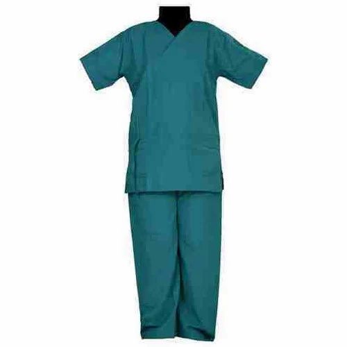 Half Sleeves Plain Cotton Hospital Uniform, for Anti-Wrinkle, Comfortable, Easily Washable, Gender : Unisex