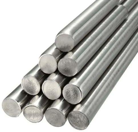 Silver Polished Mild Steel Round Bar, for Industrial, Size : Customised