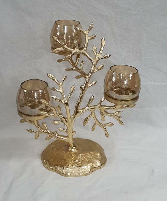 Tree Shape Table Top Candle Holder, Packaging Type : Corrugated Box