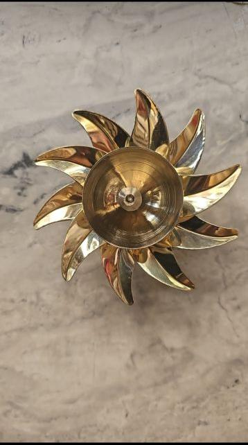 Polished Pure brass diya, for Pooja, Size : Multisize