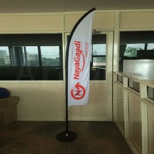 Cast Iron Flag Banner Stand, for Promotional Use