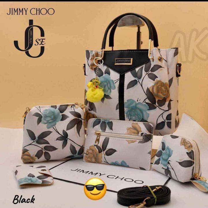 Multicolor Printed 5 Piece Combo Bags, for Office, Collage, Feature : Easy To Carry, Attractive Look