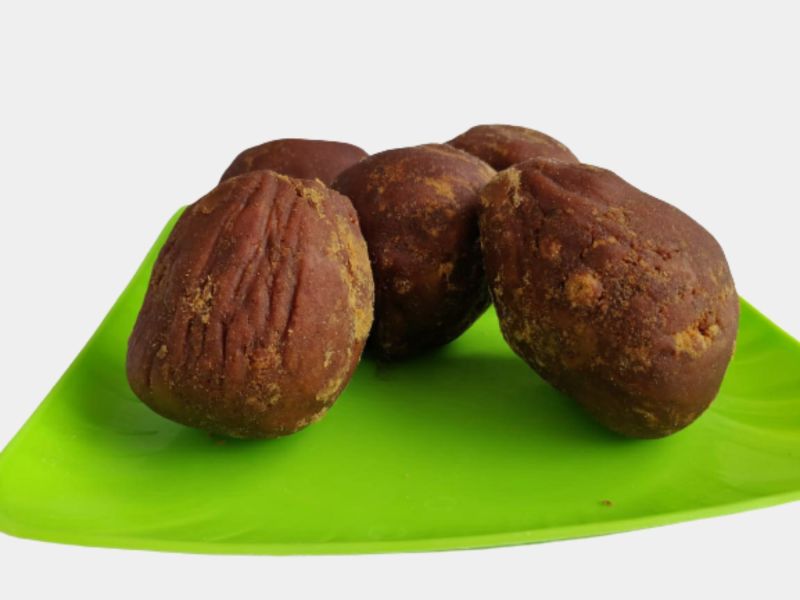 Natural Sugarcane Dark Brown Jaggery Balls, For Tea, Sweets, Medicines, Feature : Easy Digestive