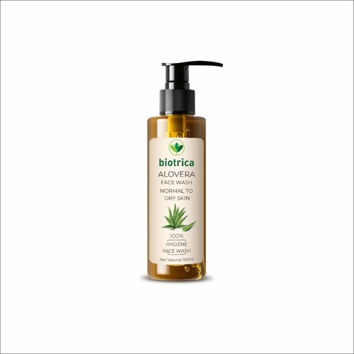 Green Alovera Herbal Face Wash, Packaging Type : Plastic Bottle
