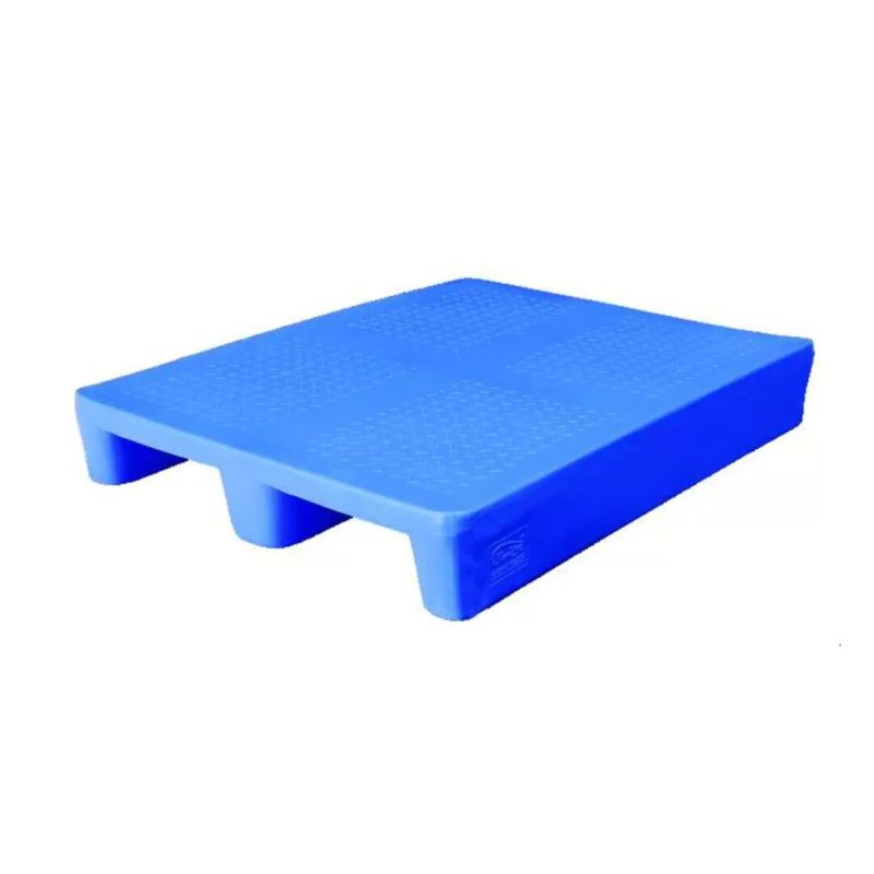 Blue Plastic Pallet for Industrial Use, Warehouse, Storage, Transportation