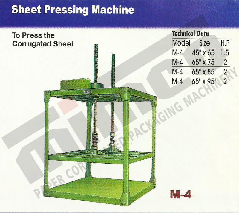 MIMCO Sheet Pressing Machine