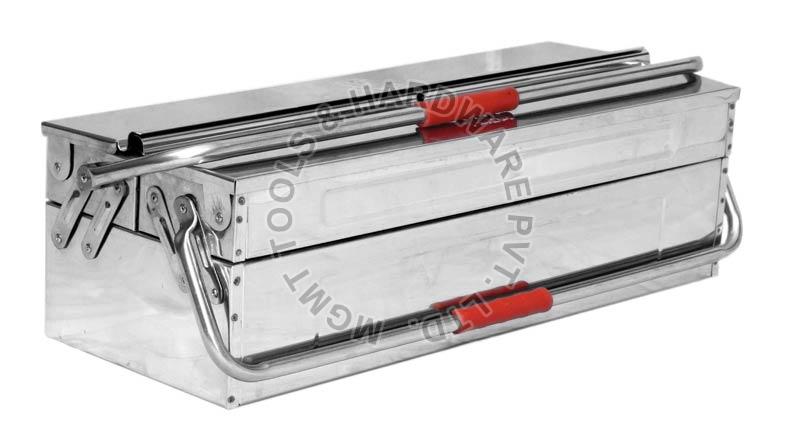 Three Compartment Stainless Steel Cantilever Tools Boxes
