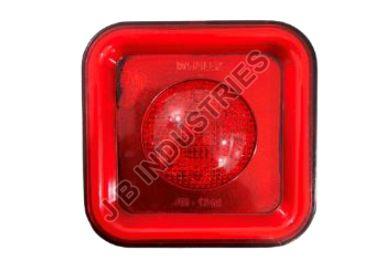 Red Electric DRL Square LED Tail Lamp, for Automobile, Commercial, Packaging Type : Box