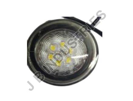 Electric 10W Round Polished LED Front Position Lamp, for Automobile, Commercial, Packaging Type : Box
