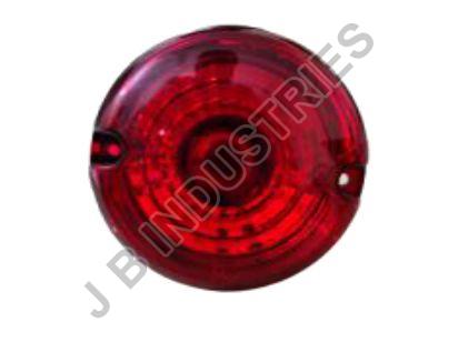 Round Red Tail Light with Bulb