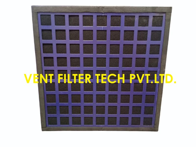 Powder Coated Activated Carbon Filter, For Gas Filteration, Packaging Type : Corrugated Box