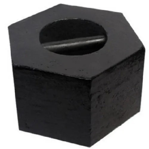 Black Hexagonal 50 Kg Cast Iron Weight, for Industrial