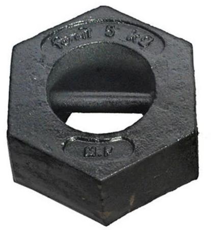 Polished 100g Hexagonal Cast Iron Weight, Color : Black
