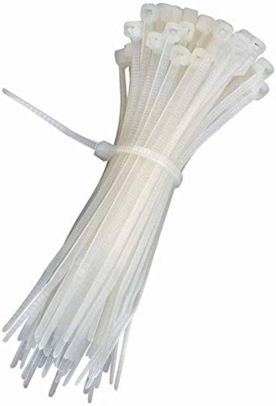 White Black Nylon 100mmx2.2mm Cable Tie