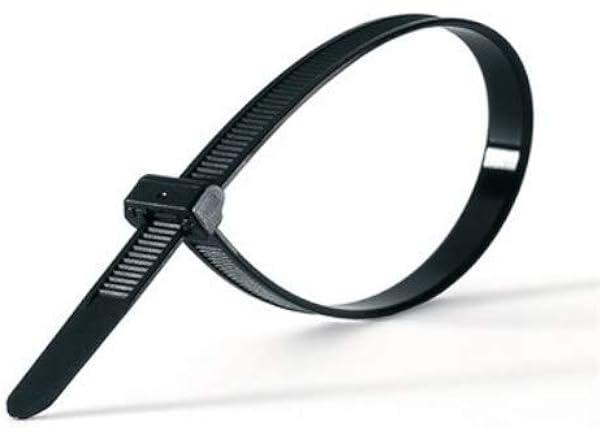 White Black Nylon 200mmx3.6mm Cable Tie