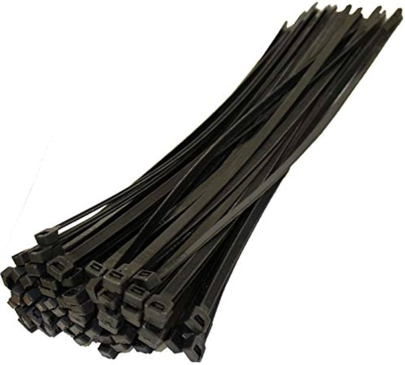 Nylon 300mmx3.2mm Cable Tie, Color : White Black