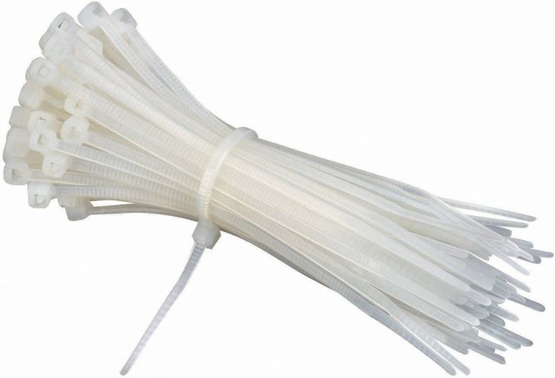 Nylon 300mmx4.8mm Cable Tie, Color : White Black