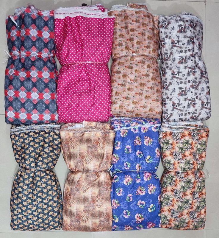 Multi Devkashi Printed Satin Silk Fabric, For Garments, Width : 40 Inch