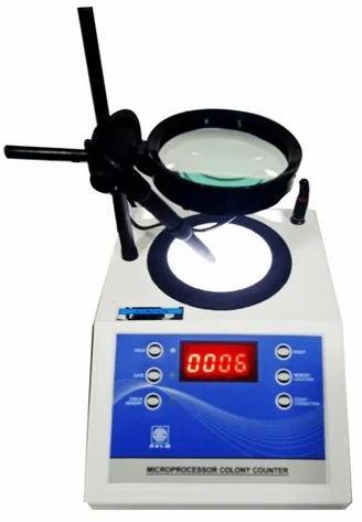 Blue 230V 2 Kg 50Hz Mild Steel Automatic Digital Colony Counter, for Laboratory Use