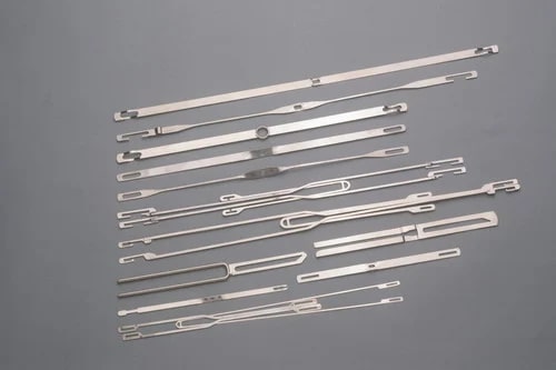 Silver Rectangle Polished Stainless Steel Tape Loom Heald, for Weaving Machinery