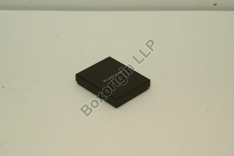 Square Cardboard Customised Jewellery Packaging Box, Color : Black