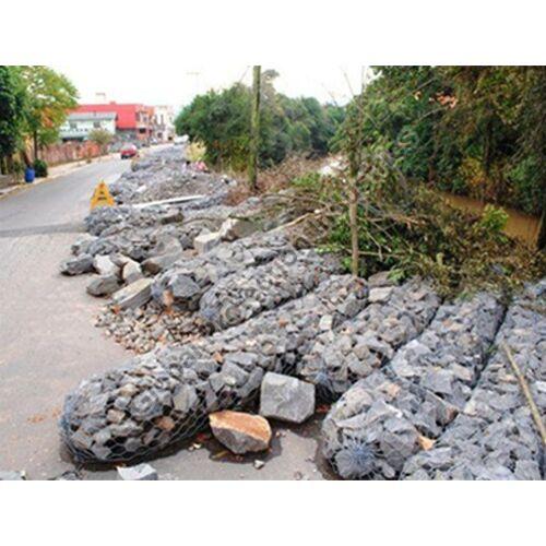 Galvanized Iron Coated Gabion Sack, for Commercial