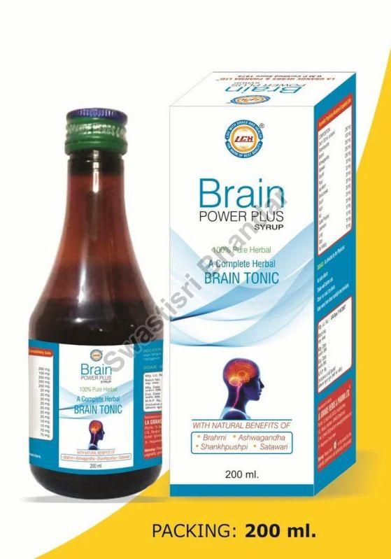 Brain Memory Power Syrup, for Health Supplement, Strong Nervous System, Packaging Type : Plastic Bottle
