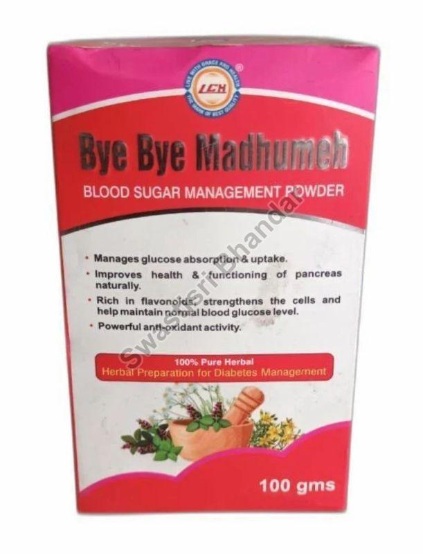 Bye Bye Madhumeh Powder, For Control Sugar Level In Body, Packaging Type : Box