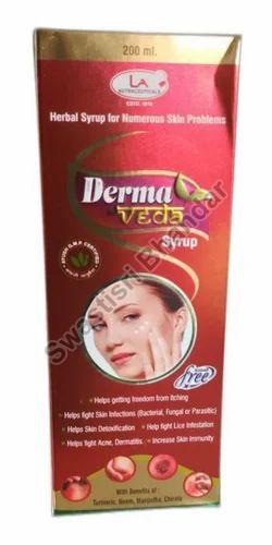 Derma Veda Skin Problem Syrup, For Blood Purifies, Packaging Size : 200 Ml