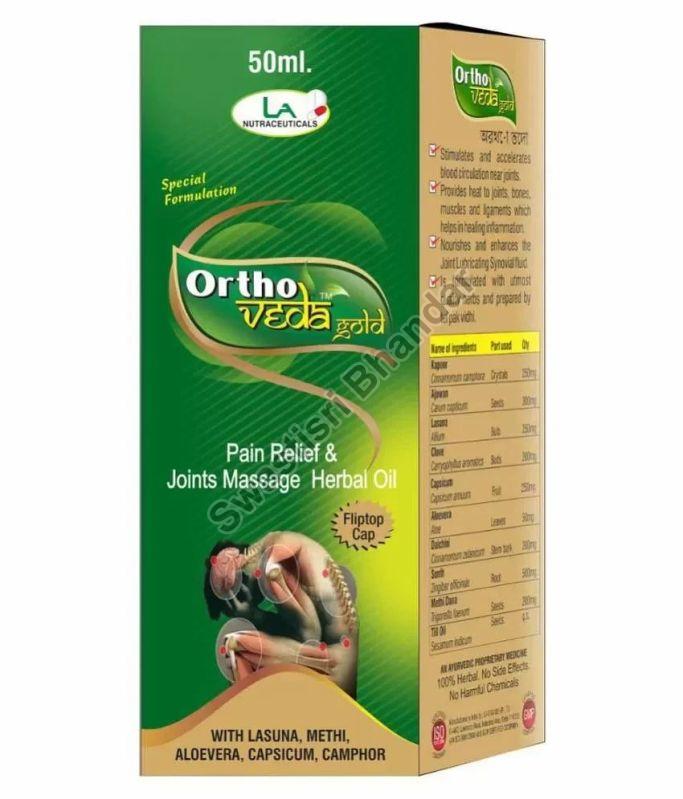 Ortho Veda Joint Pain Oil, Packaging Size : 50ml