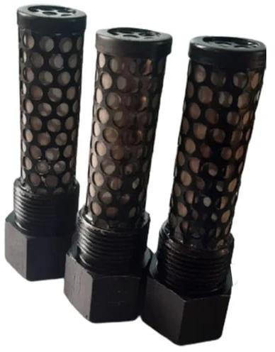 Black Polished Microfiber Pump Suction Filter, Shape : Round