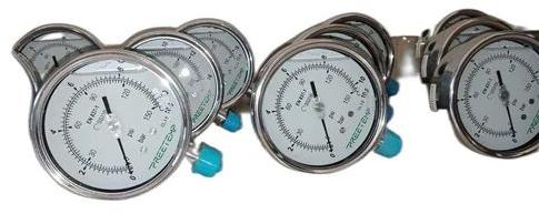 Round BSP 150 mm Dial Pressure Gauge, for Process Industries, Display Type : Analog