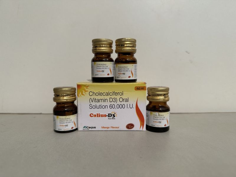 Colius D3 nano short oral solution, Packaging Type : Glass Bottle
